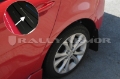 Picture of Rally Armor 10-13 Mazda3-Speed3 Hatch-Sedan Black UR Mud Flap w-Silver Logo
