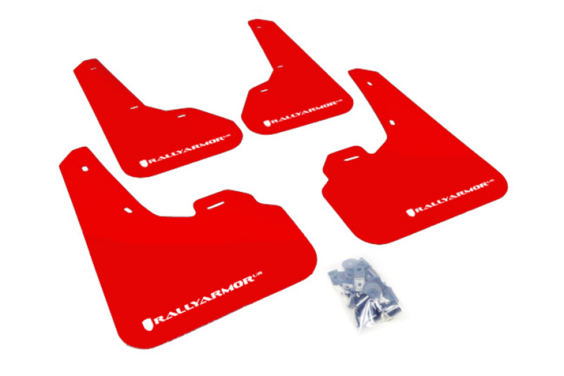 Picture of Rally Armor 10-13 Mazda3-Speed3 Hatch-Sedan Red UR Mud Flap w-White Logo