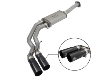 Picture of aFe Rebel Exhausts 3in SS Cat-Back 15-16 Ford F-150 EcoBoost V6 2-7-3-5L V8 5-0L w- Black Tips