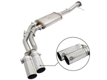 Picture of aFe Rebel Exhausts 3in SS Cat-Back 09-14 Ford F-150 4-6-5-0-5-4L w- Polished Tips