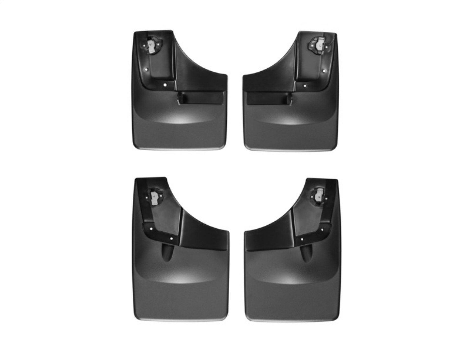 Picture of WeatherTech 2015 Ford F-150 w-o Wheel Lip Module No Drill Front Rear Mudflaps