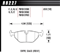 Picture of Hawk 92-95 BMW 325iS DTC-60 Race Rear Brake Pads