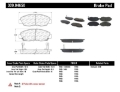 Picture of StopTech Performance 97-99 Acura CL - 94-97 Honda Accord Coupe - 90-97 Accord Sedan Front Brake Pad