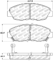 Picture of StopTech Performance 97-99 Acura CL - 94-97 Honda Accord Coupe - 90-97 Accord Sedan Front Brake Pad
