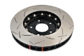 Picture of DBA 03-05 Evo 8-9 Front Slotted 5000 Series 2 Piece Rotor Assembled w- Black Hat