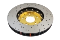 Picture of DBA 03-05 Evo 8-9 Front Drilled & Slotted 5000 Series 2 Piece Rotor Assembled w- Gold Hat