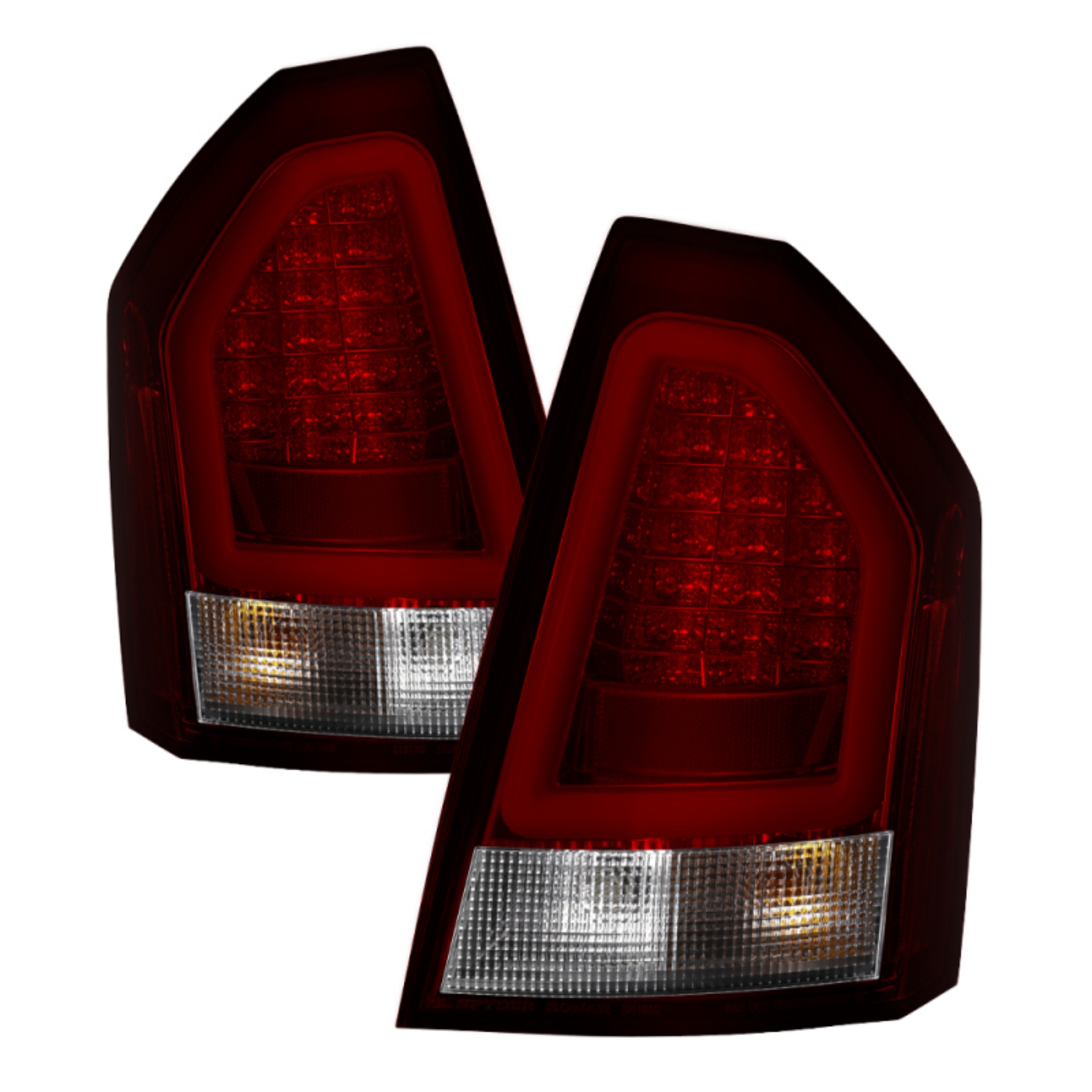 Picture of Spyder 05-07 Chrysler 3000C Version 2 Light Bar LED Tail Lights - Red Clear ALT-YD-C305V2-LED-RC