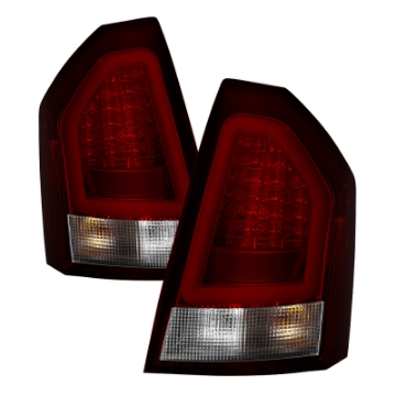 Picture of Spyder 05-07 Chrysler 3000C Version 2 Light Bar LED Tail Lights - Red Clear ALT-YD-C305V2-LED-RC
