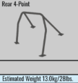 Picture of Cusco Safety 21 2-Passenger 4-Point BLK Roll Cage Subaru WRX GDA 01-07 S-O-No Cancel