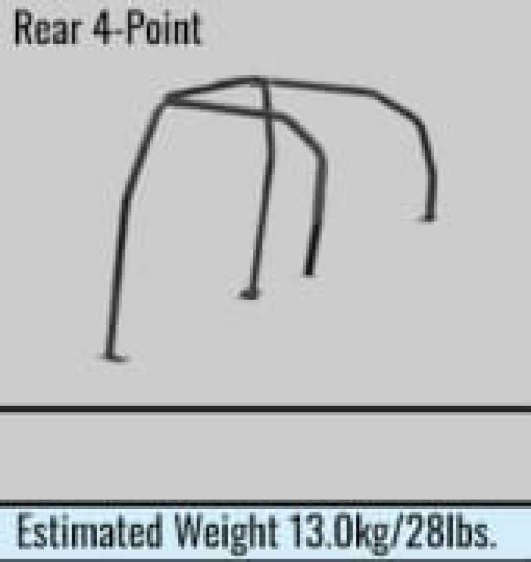 Picture of Cusco Safety 21 4-Passenger REAR 4-Point BLK Roll Cage Subaru WRX GDA 01-07 S-O-No Cancel