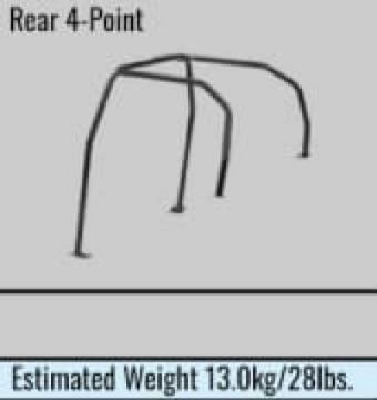Picture of Cusco Safety 21 4-Passenger REAR 4-Point BLK Roll Cage Subaru WRX GDA 01-07 S-O-No Cancel