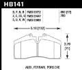 Picture of Hawk DTC-80 91-94 Porsche 911 Rear - 94-98 Porsche 911 Front - 86-91 Porsche 928