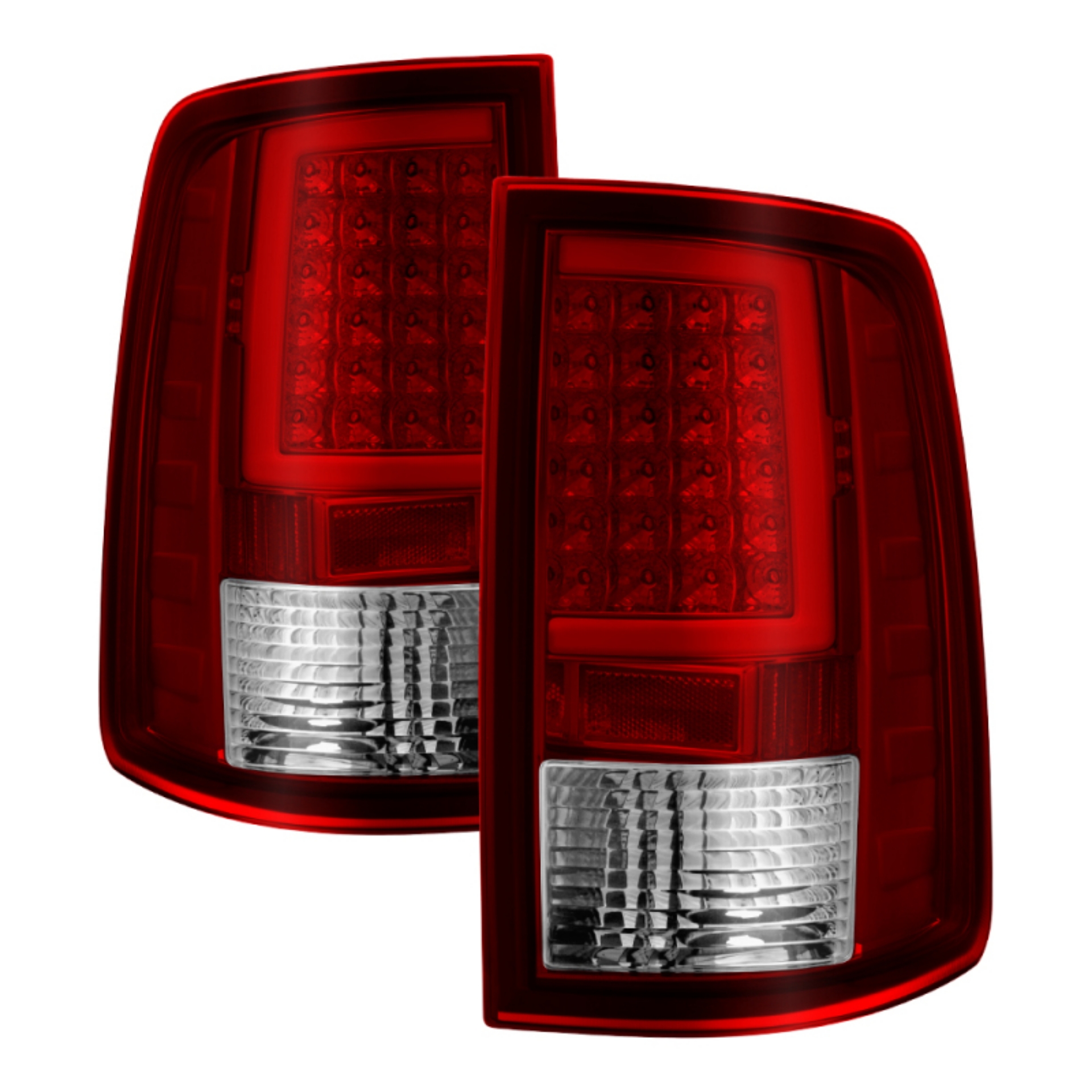 Picture of xTune Dodge Ram 1500 09-16 LED Tail Lights Incandescent Model Only - Red Clear ALT-ON-DR09-LBLED-RC