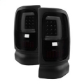 Picture of xTune Dodge Ram 1500 94-01 Tail Lights - Light Bar LED - Black ALT-ON-DRAM94V3-LBLED-BSM