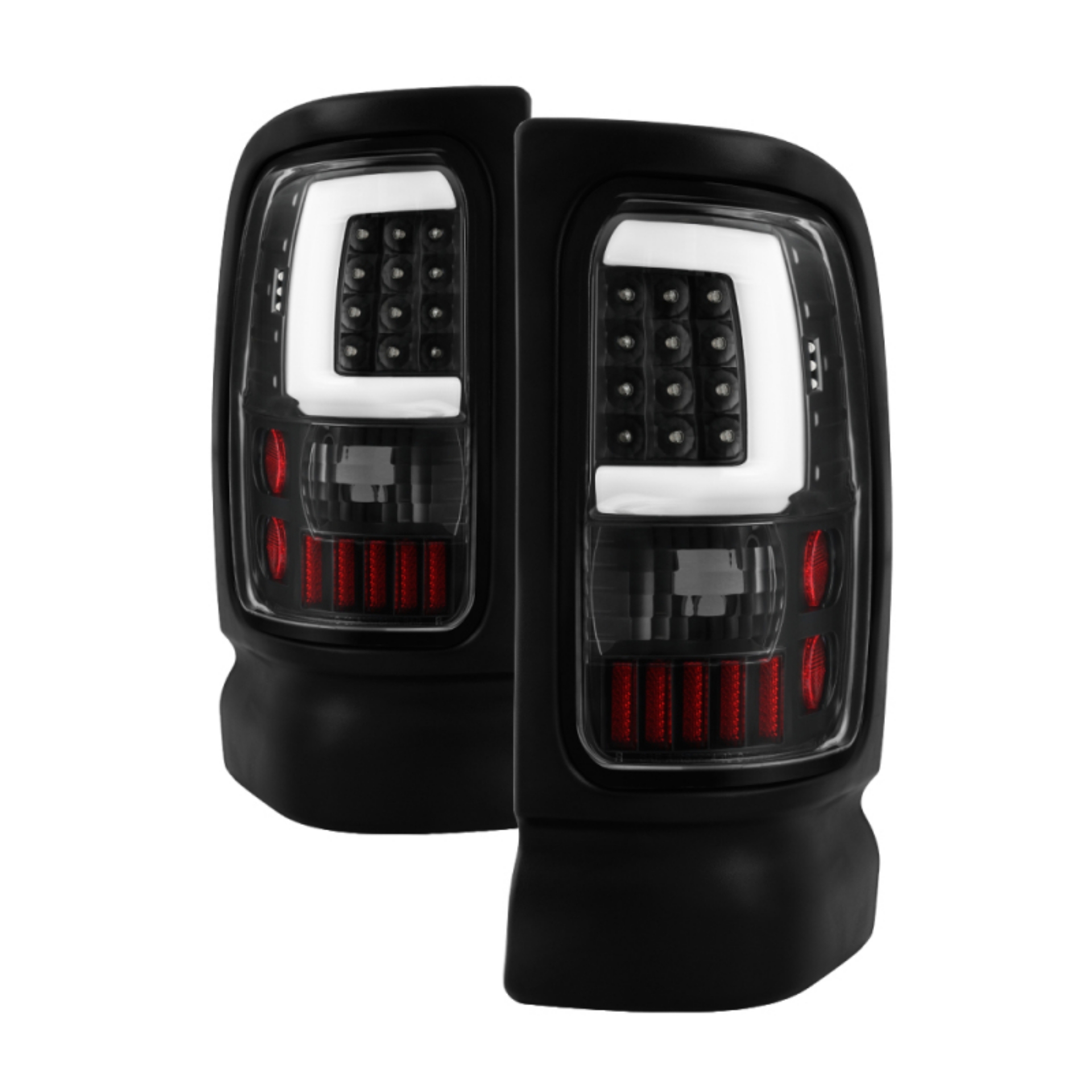 Picture of xTune Dodge Ram 1500 94-01 Tail Lights - Light Bar LED - Black ALT-ON-DRAM94V3-LBLED-BK