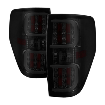 Picture of xTune Ford F150 09-14 LED Tail Lights - Black ALT-ON-FF15009-LBLED-SM
