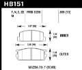 Picture of Hawk Mazda RX-7 Black Race Rear Brake Pads