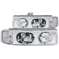 Picture of ANZO 1995-2005 Chevrolet Astro Van Crystal Headlights Chrome 1pc
