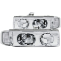 Picture of ANZO 1995-2005 Chevrolet Astro Van Crystal Headlights Chrome 1pc