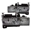 Picture of ANZO 1988-1998 Chevrolet C1500 Crystal Headlights w- Smoke Lens