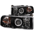Picture of ANZO 1994-2001 Dodge Ram Projector Headlights w- Halo Black