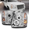 Picture of ANZO 2007-2014 GMC Yukon Projector Headlights w- Halo Chrome CCFL