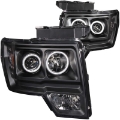 Picture of ANZO 2009-2014 Ford F-150 Projector Headlights w- Halo Black CCFL