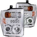 Picture of ANZO 2008-2010 Ford F-250 Projector Headlights w- Halo Chrome CCFL