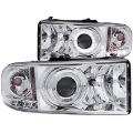 Picture of ANZO 1994-2001 Dodge Ram Projector Headlights w- Halo Chrome
