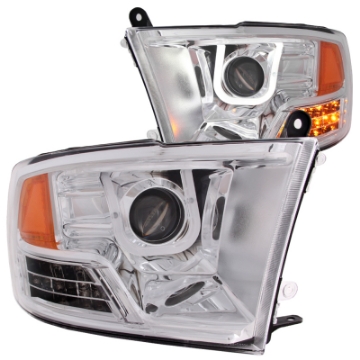 Picture of ANZO 2009-2016 Dodge Ram 1500 Projector Headlights w- U-Bar Chrome