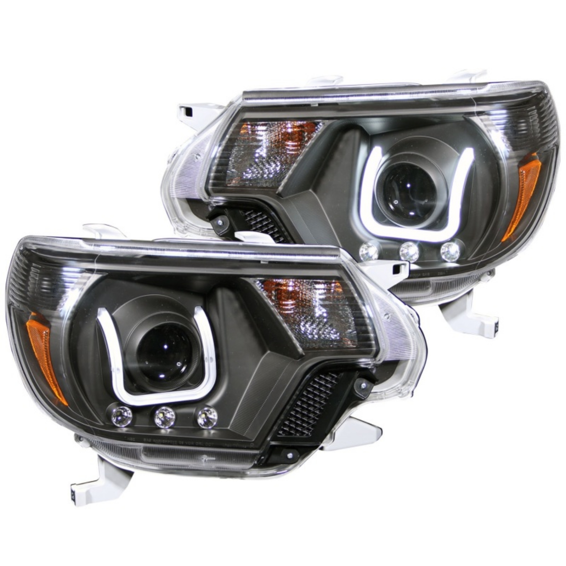Picture of ANZO 2012-2015 Toyota Tacoma Projector Headlights w- U-Bar Black