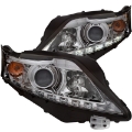 Picture of ANZO 2010-2012 Lexus Rx350 Projector Headlights w- U-Bar Chrome