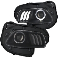 Picture of ANZO 2014-2016 Jeep Cherokee Projector Headlights Black clear w- white and Red
