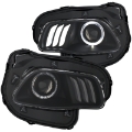 Picture of ANZO 2014-2016 Jeep Cherokee Projector Headlights Black clear w- white and Red