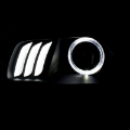 Picture of ANZO 2014-2016 Jeep Cherokee Projector Headlights Black clear w- white and Red