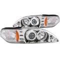 Picture of ANZO 1994-1998 Ford Mustang Projector Headlights w- Halo Chrome 1pc
