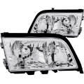 Picture of ANZO 1994-2000 Mercedes Benz C Class W202 Crystal Headlights Chrome