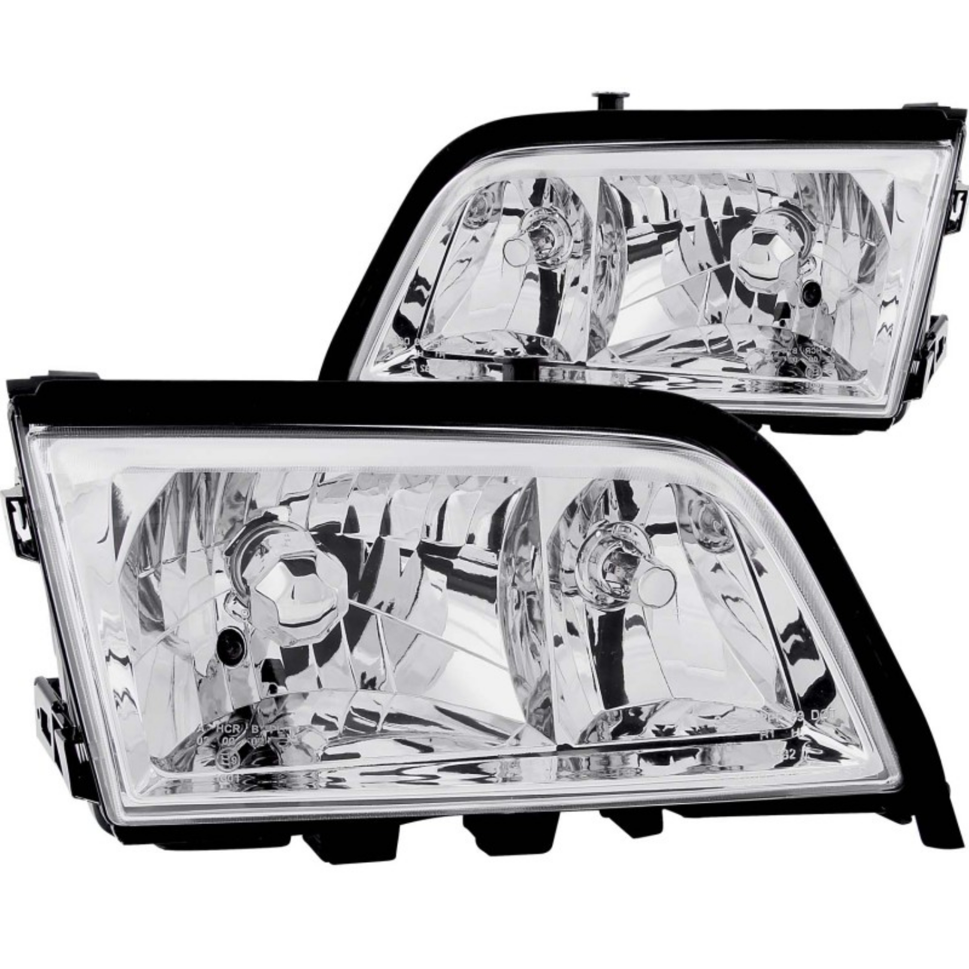 Picture of ANZO 1994-2000 Mercedes Benz C Class W202 Crystal Headlights Chrome