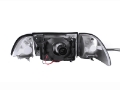 Picture of ANZO 1987-1993 Ford Mustang Crystal Headlights Chrome w- Corner Lights 2pc