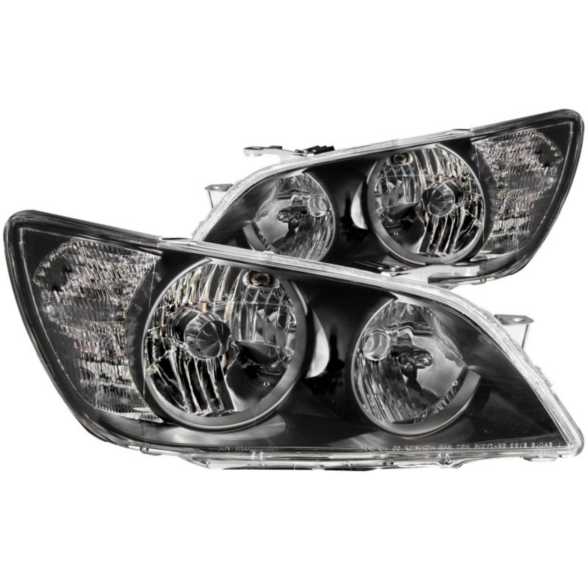 Picture of ANZO 01-05 Lexus IS300 Crystal Headlights Black