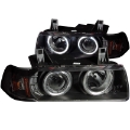 Picture of ANZO 1992-1998 BMW 3 Series E36 Projector Headlights w- Halo Black G2 1 pc