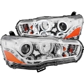 Picture of ANZO 2008-2015 Mitsubishi Lancer Projector Headlights w- Halo Chrome CCFL