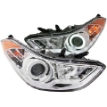 Picture of ANZO 2011-2014 Hyundai Elantra Projector Headlights w- Halo Chrome CCFL