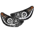 Picture of ANZO 2012-2013 Hyundai Accent Projector Headlights w- Halo Black CCFL