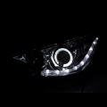 Picture of ANZO 2012-2013 Hyundai Accent Projector Headlights w- Halo Black CCFL