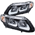 Picture of ANZO 2012-2015 Honda Civic Projector Headlights w- U-Bar Black