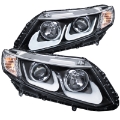 Picture of ANZO 2012-2015 Honda Civic Projector Headlights w- U-Bar Black