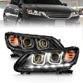 Picture of ANZO 2013-2015 Honda Accord Projector Headlights w- U-Bar Black