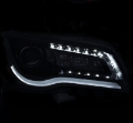 Picture of ANZO 2011-2014 Chrysler 300 Projector Headlights w- Plank Style Design Black