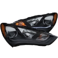 Picture of ANZO 2013-2015 Hyundai Genesis Projector Headlights w- Plank Style Design Black HID Compatible